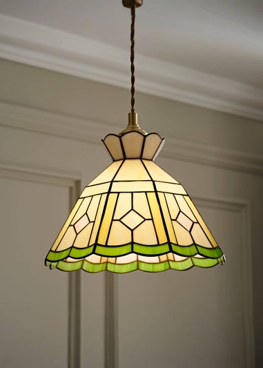 ValueLights Beatrix Tiffany Glass Easy Fit Lampshade