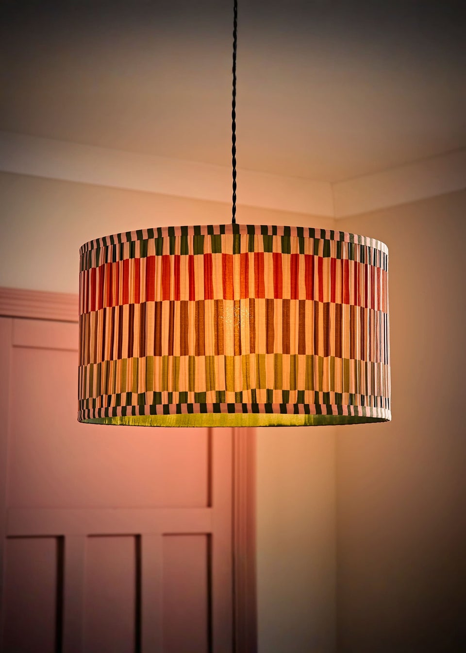 ValueLights Rae Large Multicoloured Easy Fit Lampshade