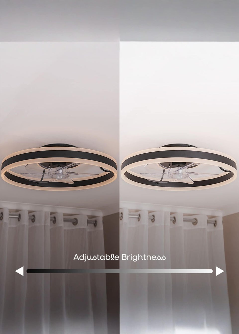 ValueLights Ceiling Fan Light with Remote Control Integrated LED