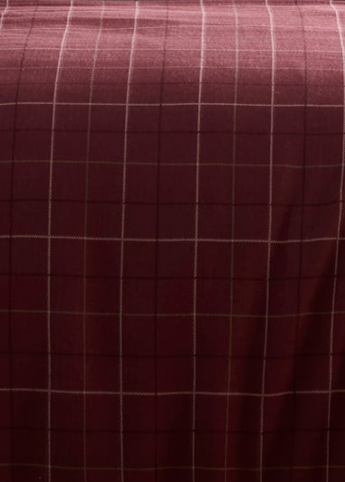 Dreams & Drapes Wynn Brushed Burgundy Duvet Cover Set