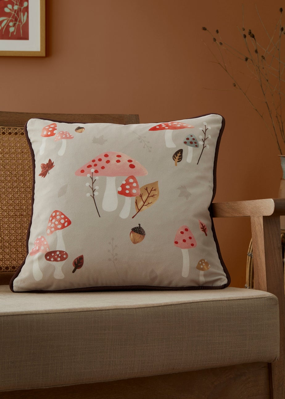 Fusion Woodland Dreams Velvet Chocolate Filled Cushion
