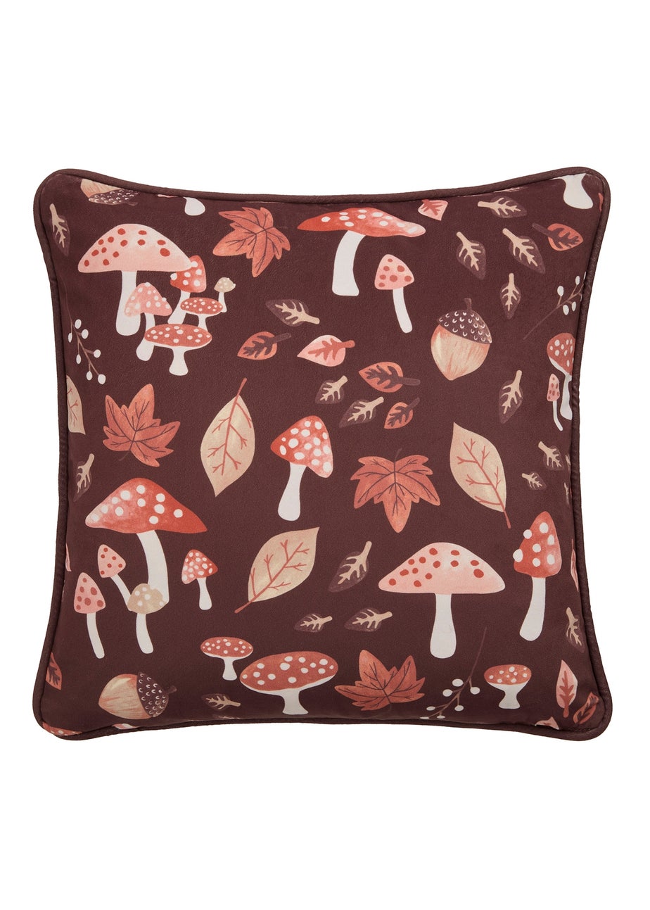 Fusion Woodland Dreams Velvet Chocolate Filled Cushion