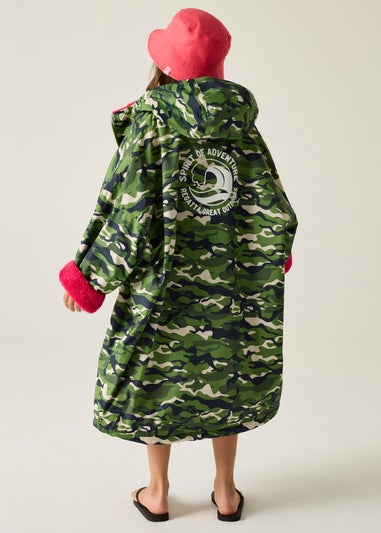 Regatta Green Junior Waterproof Robe with Hydrafort Technology  (3-13 Years)