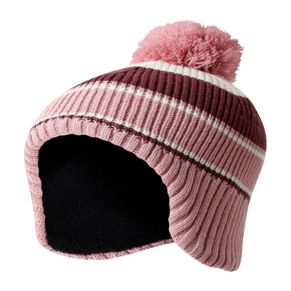 Dare2B Aubergine Kids' Ellmau Ear Cover Beanie (Age 7-13 years)