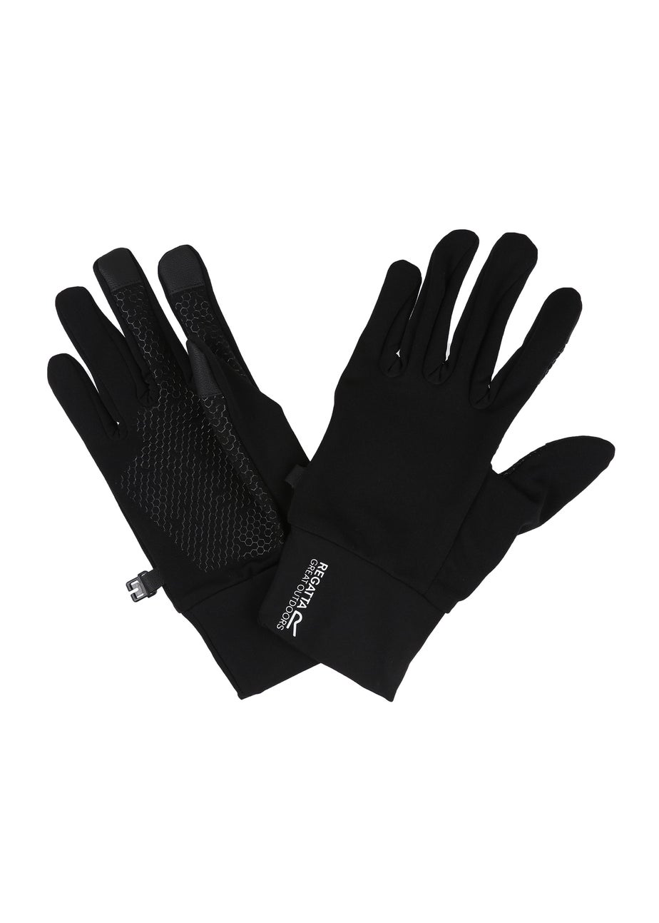 Regatta Black Touchtip II Stretch Gloves