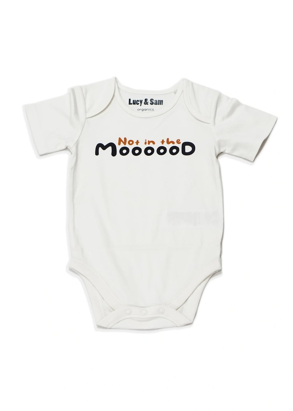 Lucy & Sam Black Cow 2 Pack Bodysuit (0 to 24 Months)