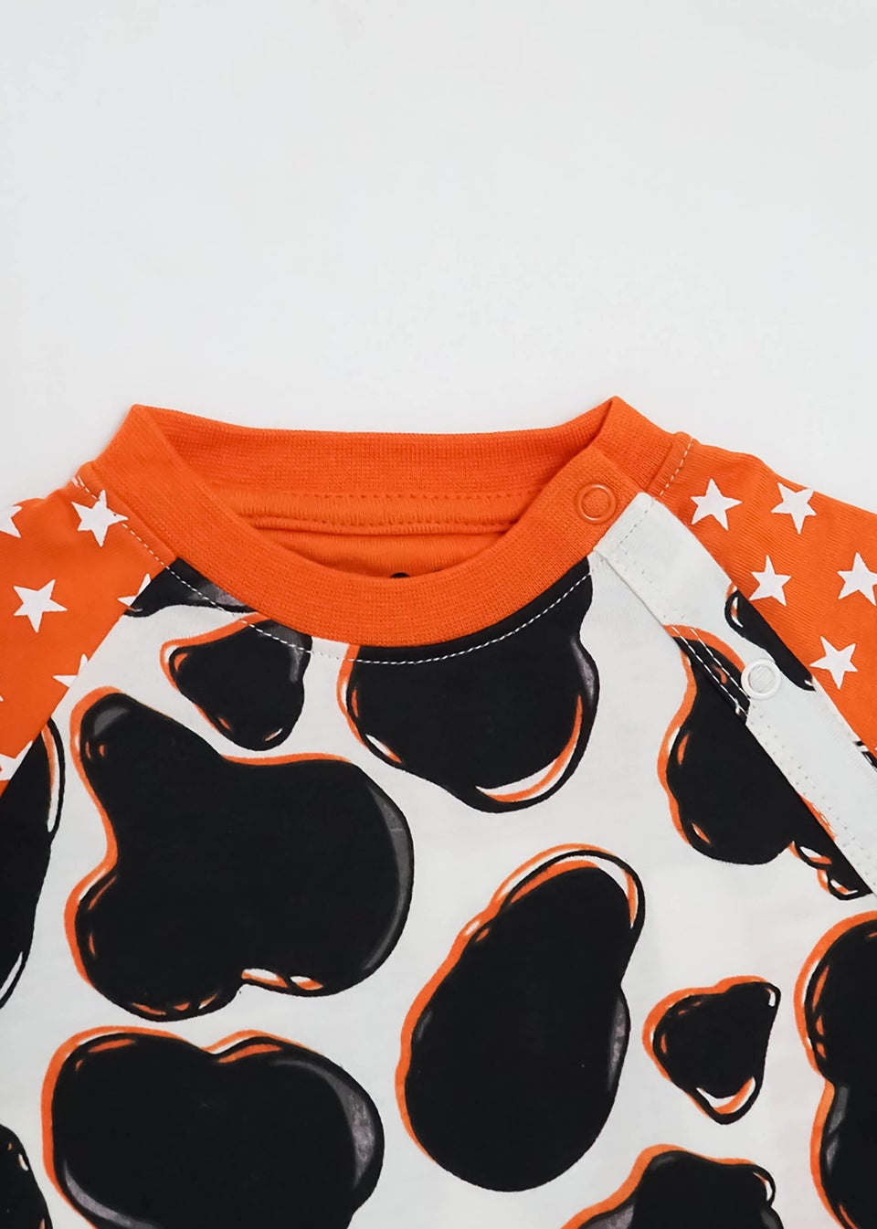 Lucy & Sam Offwhite Cow Playsuit ( 0 to 24 Months)