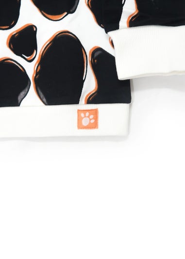 Lucy & Sam Black Cow Crew Sweat (9 Months to 6 Years)