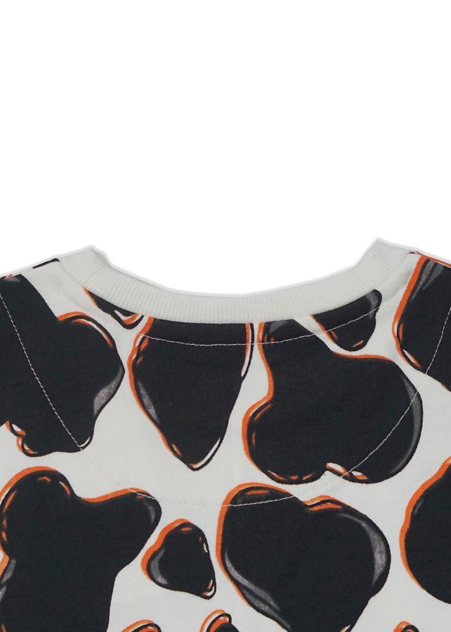 Lucy & Sam Black Cow Crew Sweat (9 Months to 6 Years)