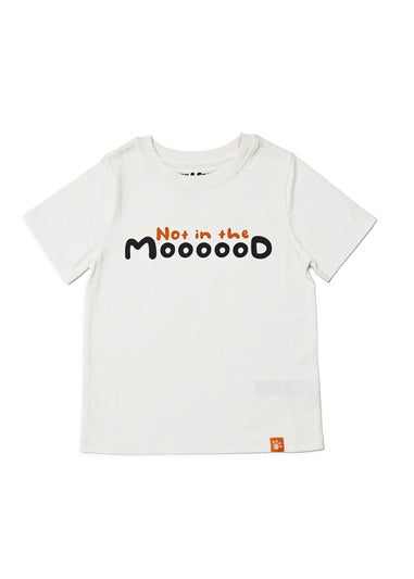 Lucy & Sam Cream Not In The Mood Short Sleeve Tee (6 Months to 6 Years)
