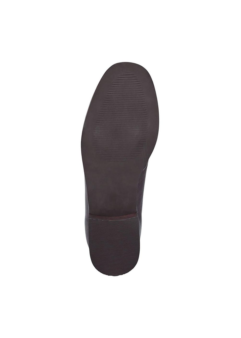 Cotton Traders Chocolate Grace Leather Loafers