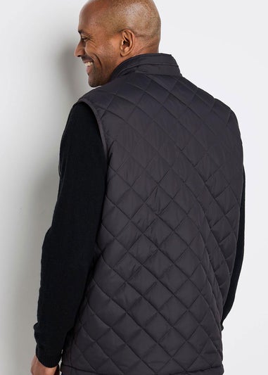 Cotton Traders Washed Charcoal Guinness Reversible Gilet