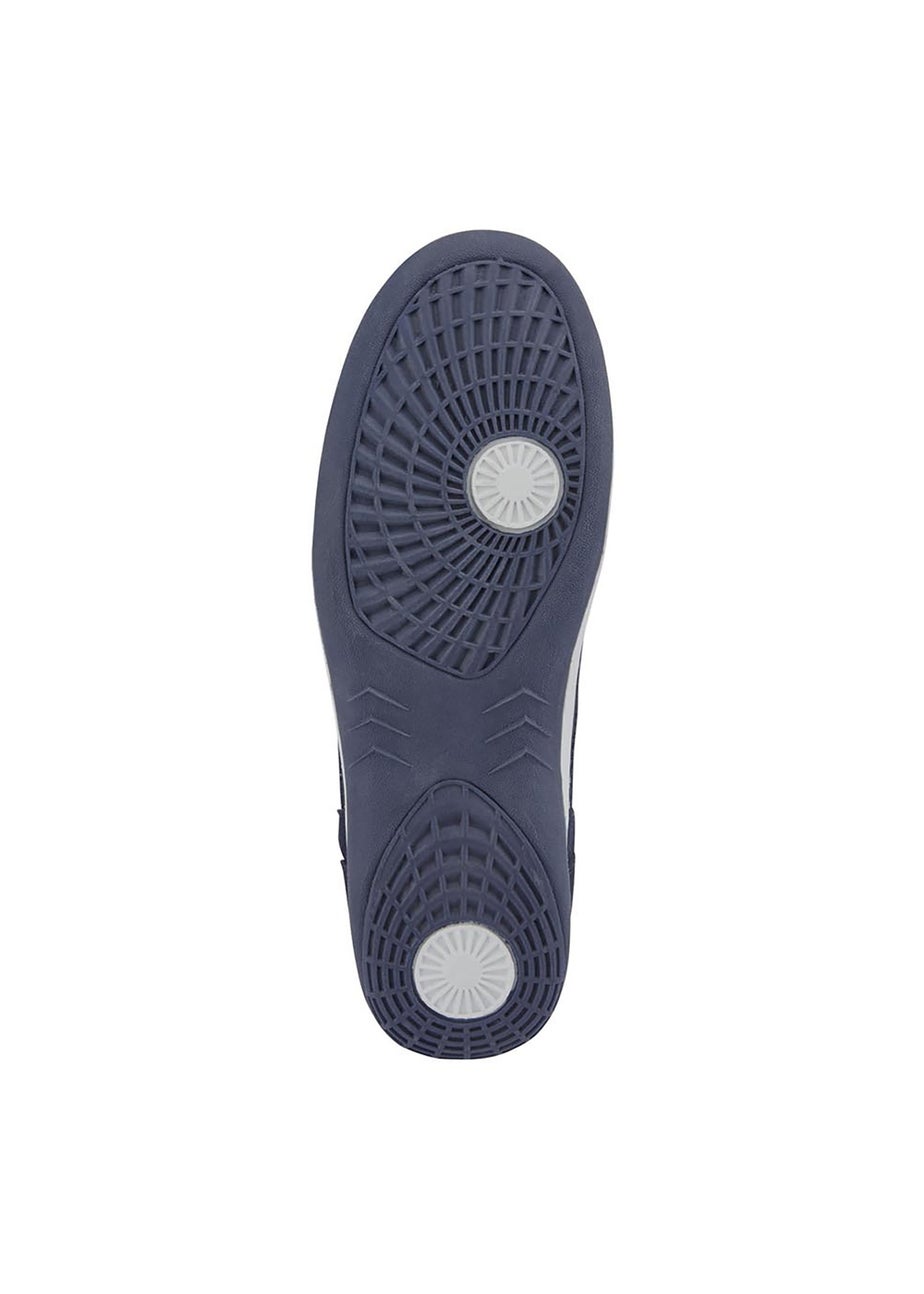 Cotton Traders Navy Suede Leisure Flex Trainers