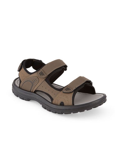 Cotton Traders Brown Lightweight Strider Sandals