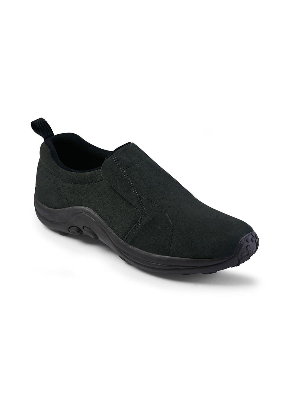 Cotton Traders Black Casual Suede Slip On Shoes
