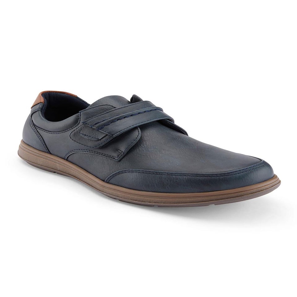 Cotton Traders Navy Casual Adjustable Shoes