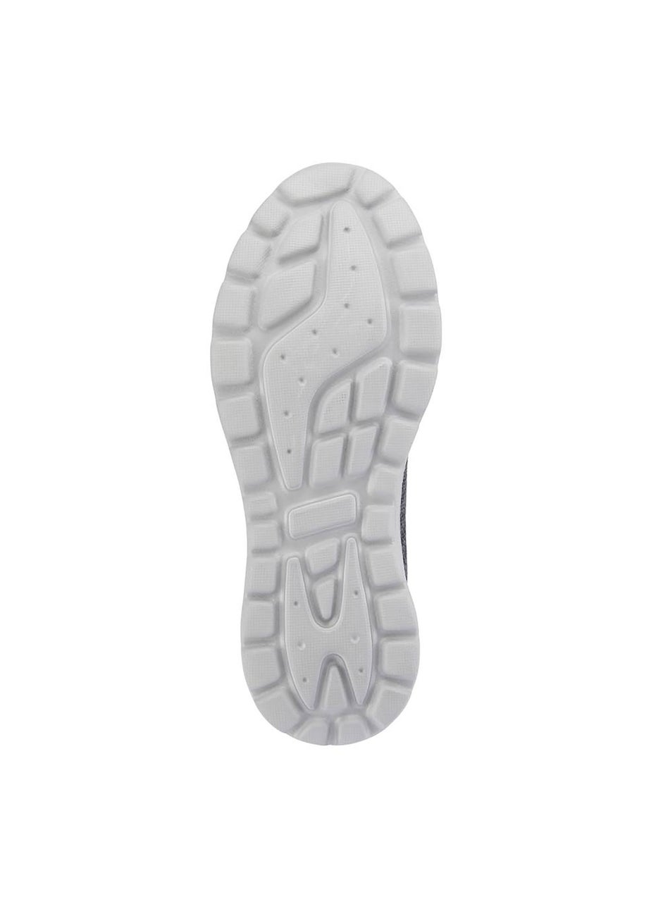 Cotton Traders Grey Memorylite Slip On Trainers