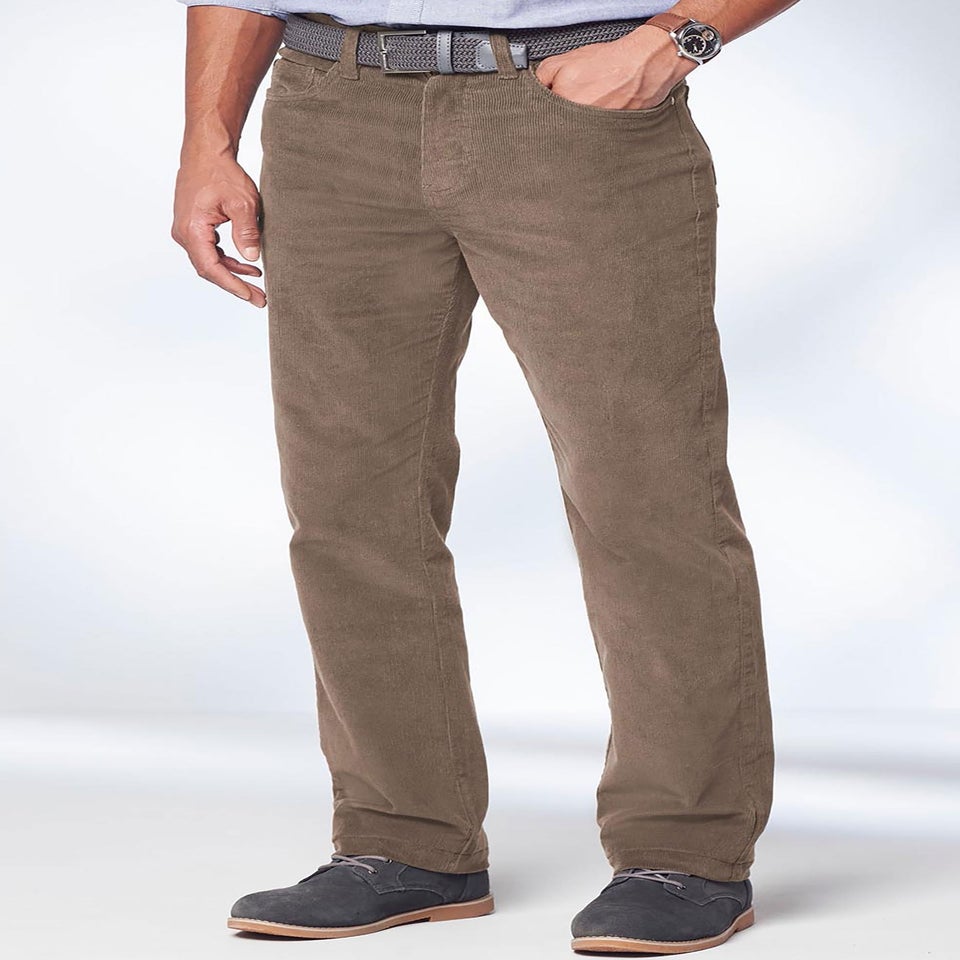 Cotton Traders Chocolate Stretch Cord Jeans