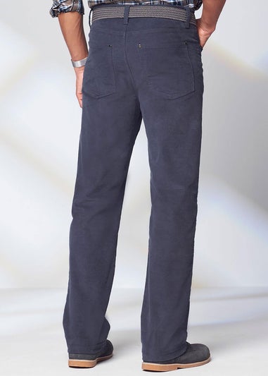 Cotton Traders Blue Grey Stretch Cord Jeans