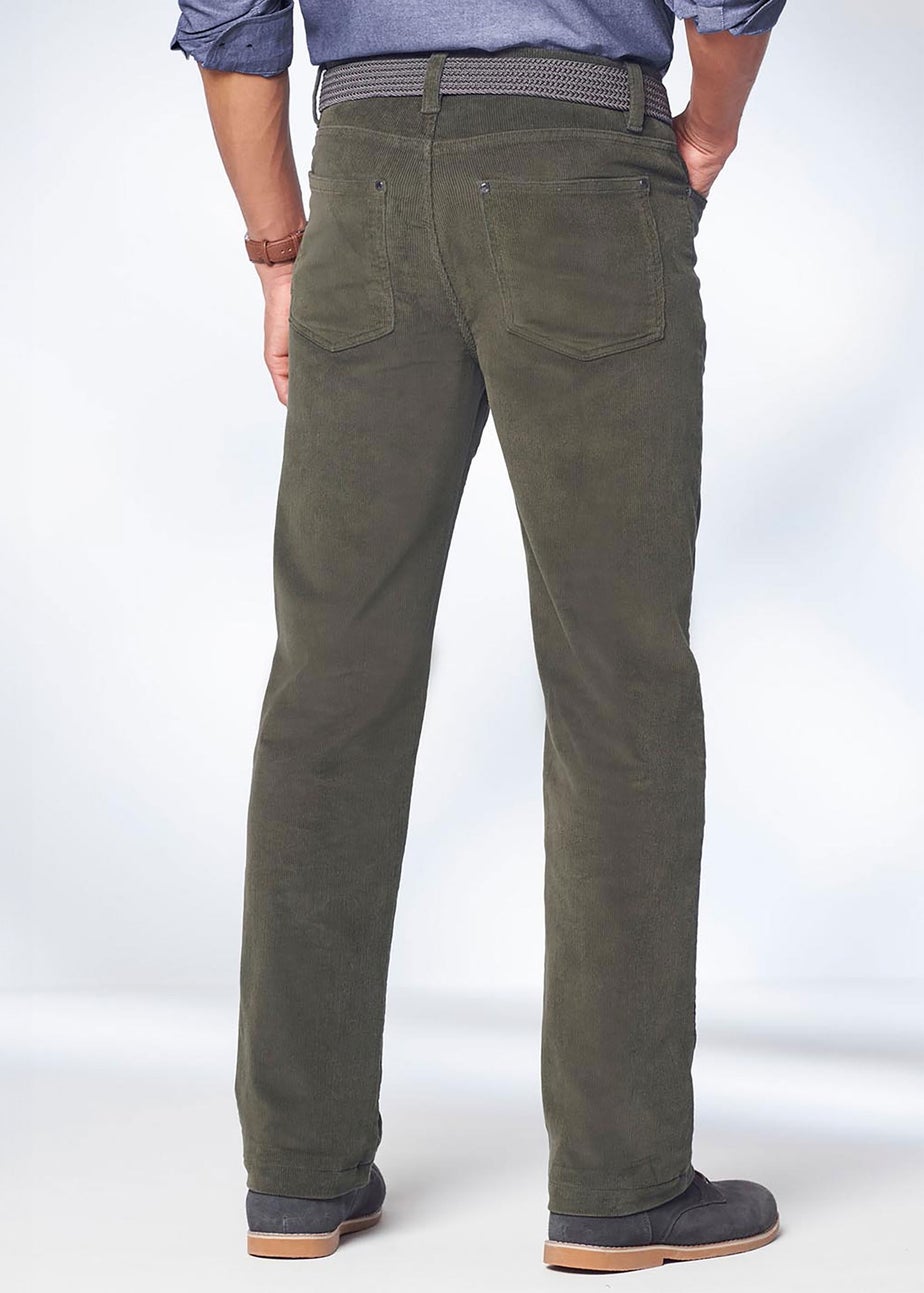 Cotton Traders Dark Thyme Stretch Cord Jeans