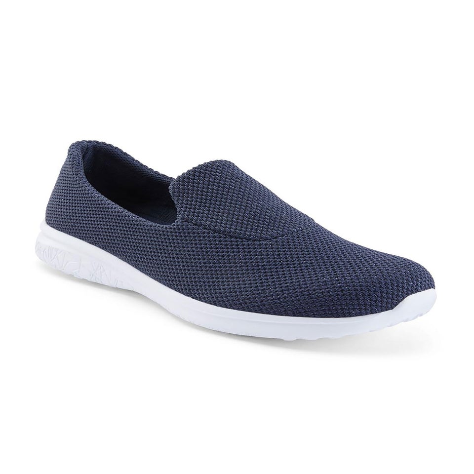 Cotton Traders Navy Memorylite Slip On Trainers