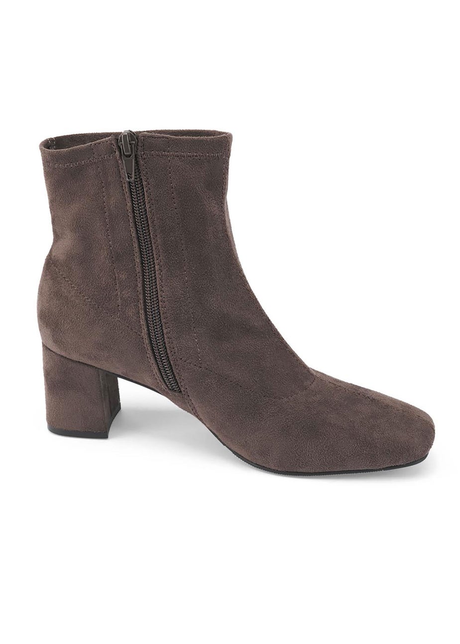 Cotton Traders Warm Brown Slip On Boots