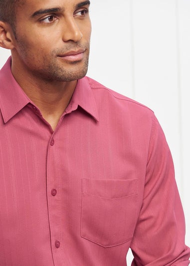 Cotton Traders Sienna Long Sleeve Classic Soft Touch Jacquard Shirt