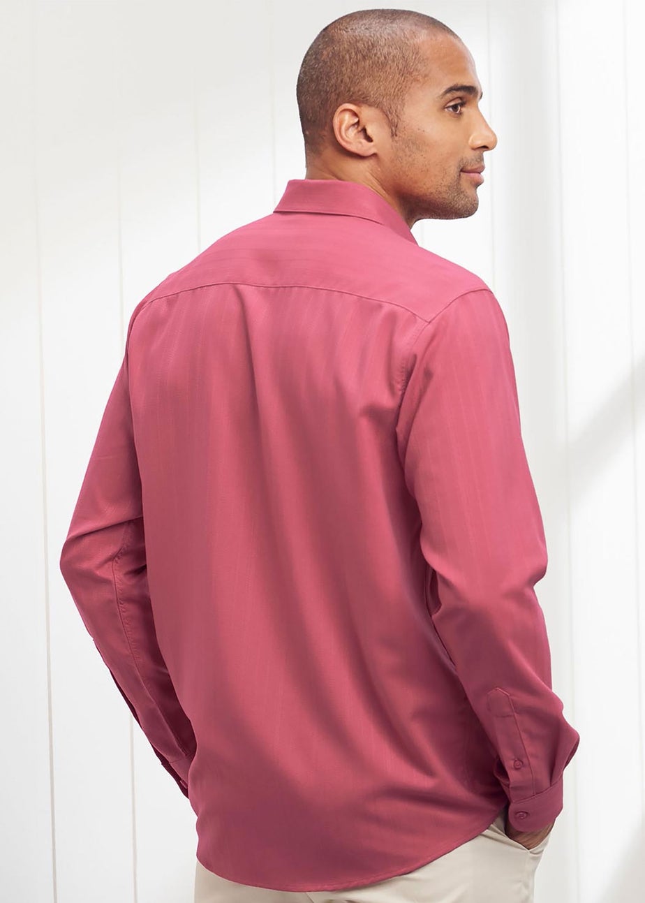 Cotton Traders Sienna Long Sleeve Classic Soft Touch Jacquard Shirt