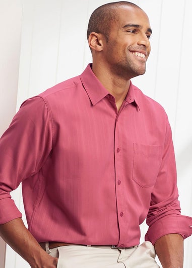 Cotton Traders Sienna Long Sleeve Classic Soft Touch Jacquard Shirt