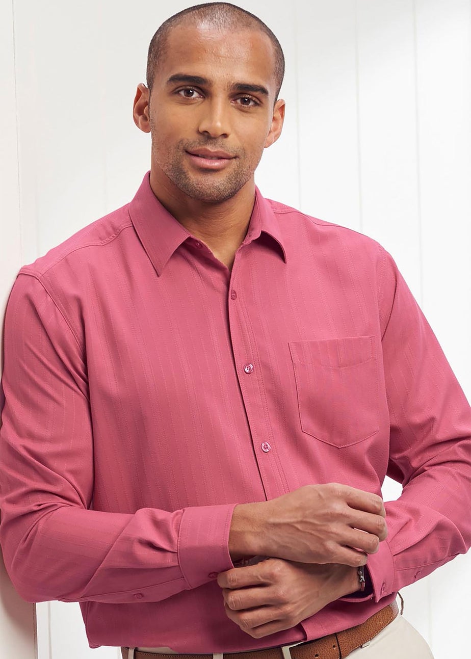 Cotton Traders Sienna Long Sleeve Classic Soft Touch Jacquard Shirt