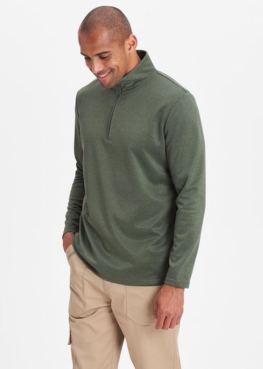 Cotton Traders Everglade Breathable Long Sleeve Half Zip Top