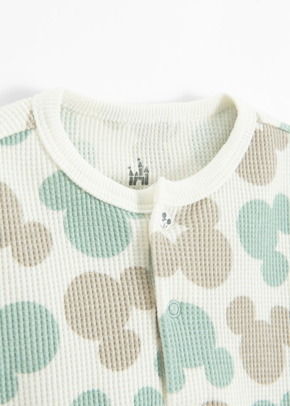 Cool Club White Mickey Mouse Print Long Sleeve Sweatshirt (3-24 mnths)