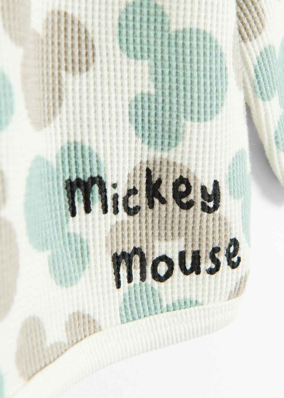 Cool Club White Mickey Mouse Print Long Sleeve Sweatshirt (3-24 mnths)