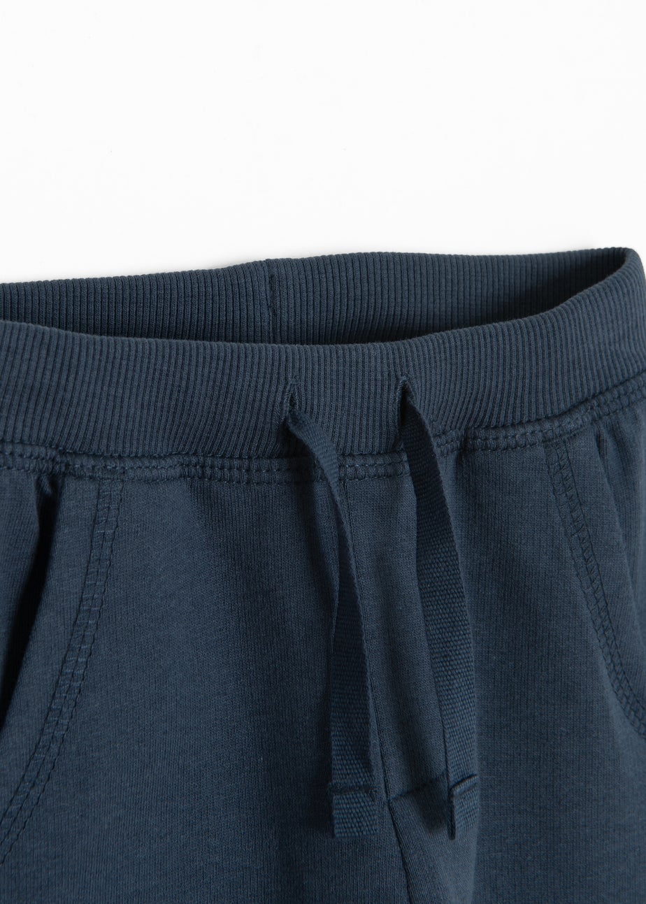 Cool Club Navy Basic Ribbed Cuff Joggers (2-24 mnths)