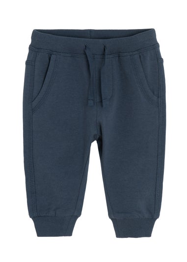Cool Club Navy Basic Ribbed Cuff Joggers (2-24 mnths)