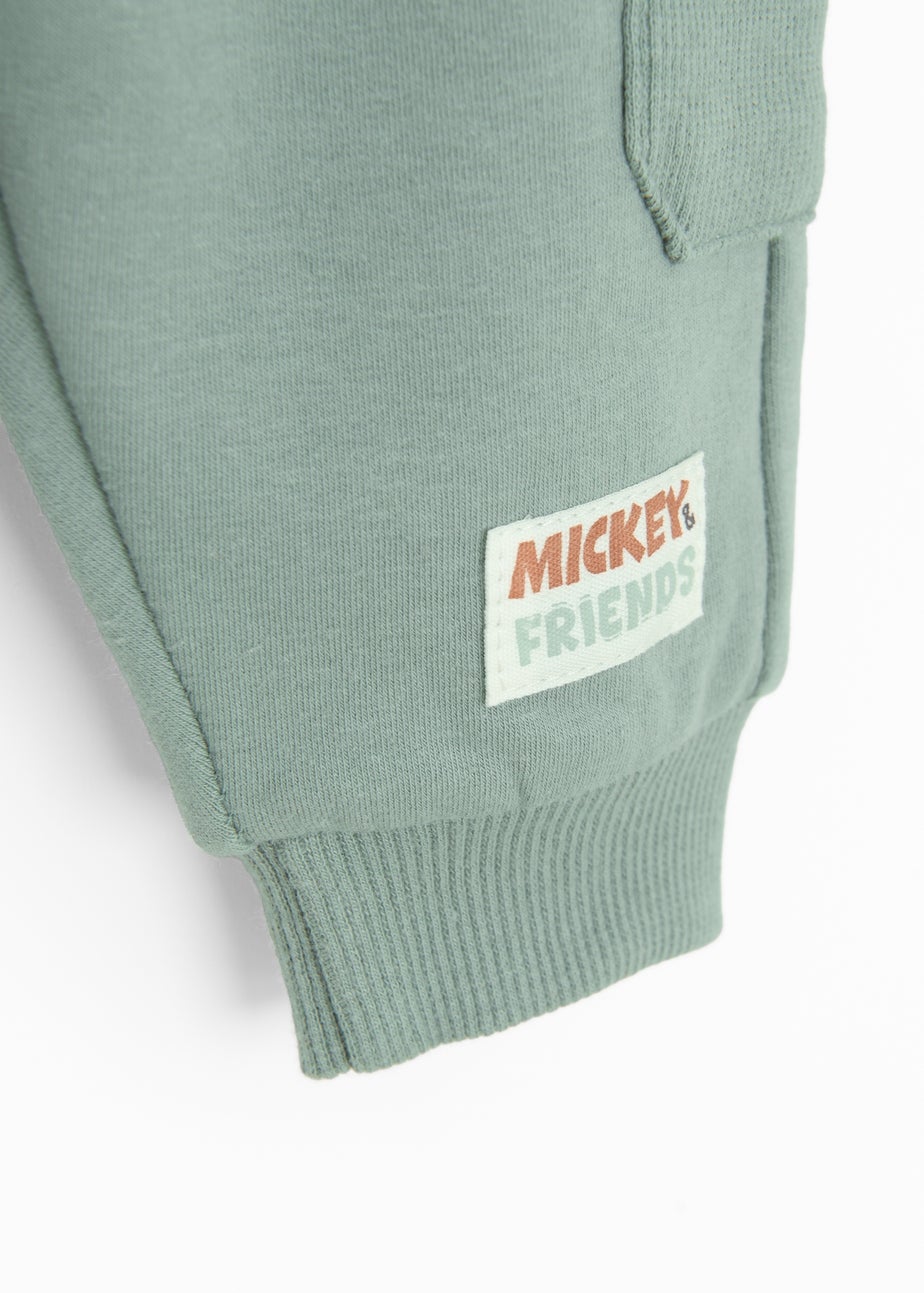 Cool Club Green Goofy Print 2-Piece Bodysuit and Jogger Outfit Set (2-24 mnths)