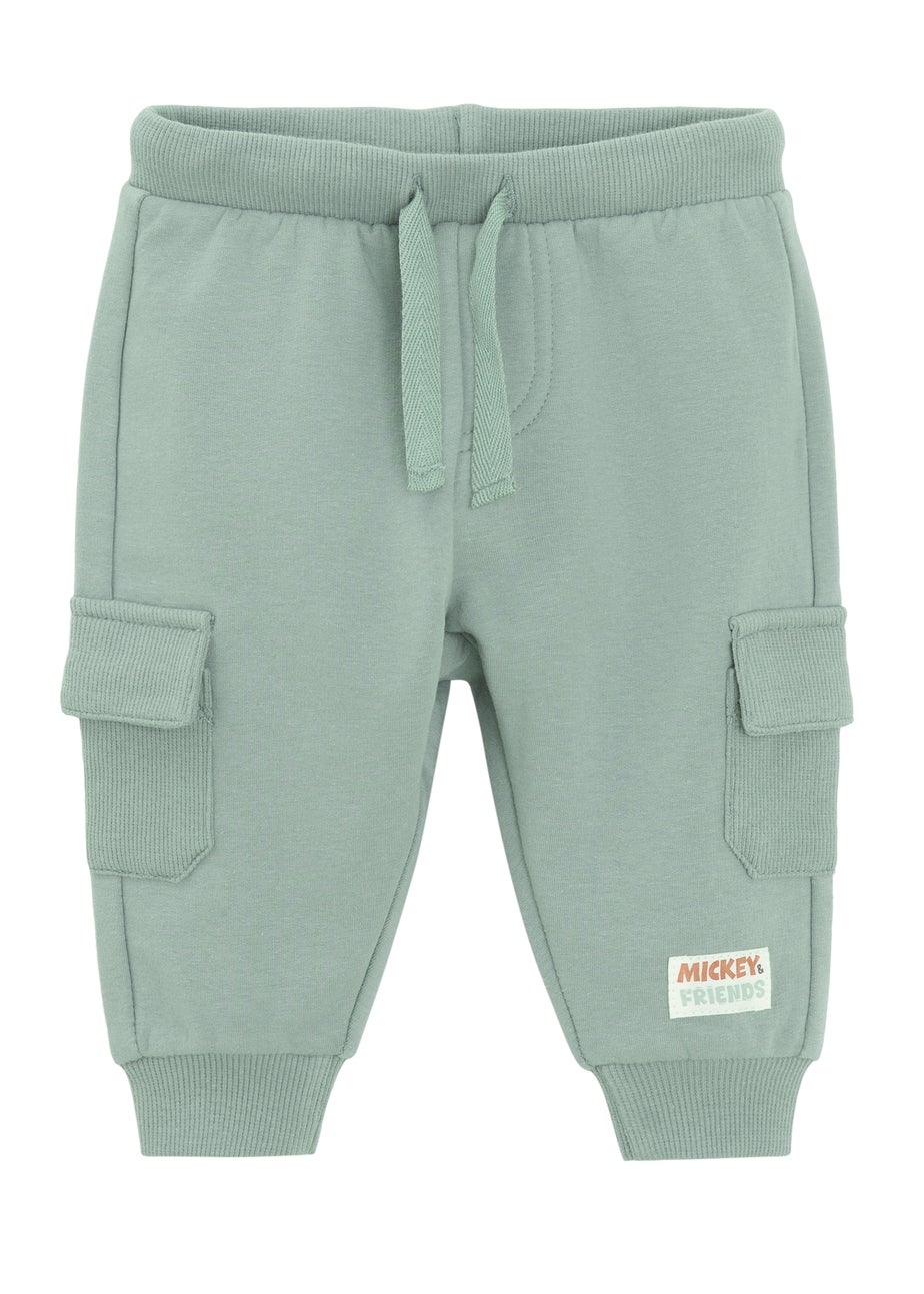 Cool Club Green Goofy Print 2-Piece Bodysuit and Jogger Outfit Set (2-24 mnths)