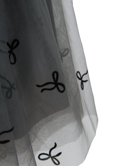 Cool Club Grey Short Sleeve Tulle Skirt Dress (3-7 yrs)