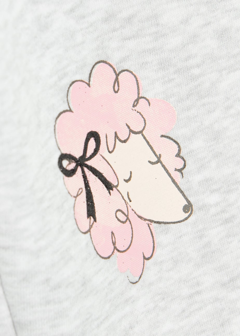 Cool Club Grey Cosy Poodle Print Joggers With Drawstring Waistband (3-7 yrs)