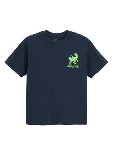 Cool Club White 2-Pack Short Sleeve Dinosaur Printed T-Shirts (3-7 yrs)
