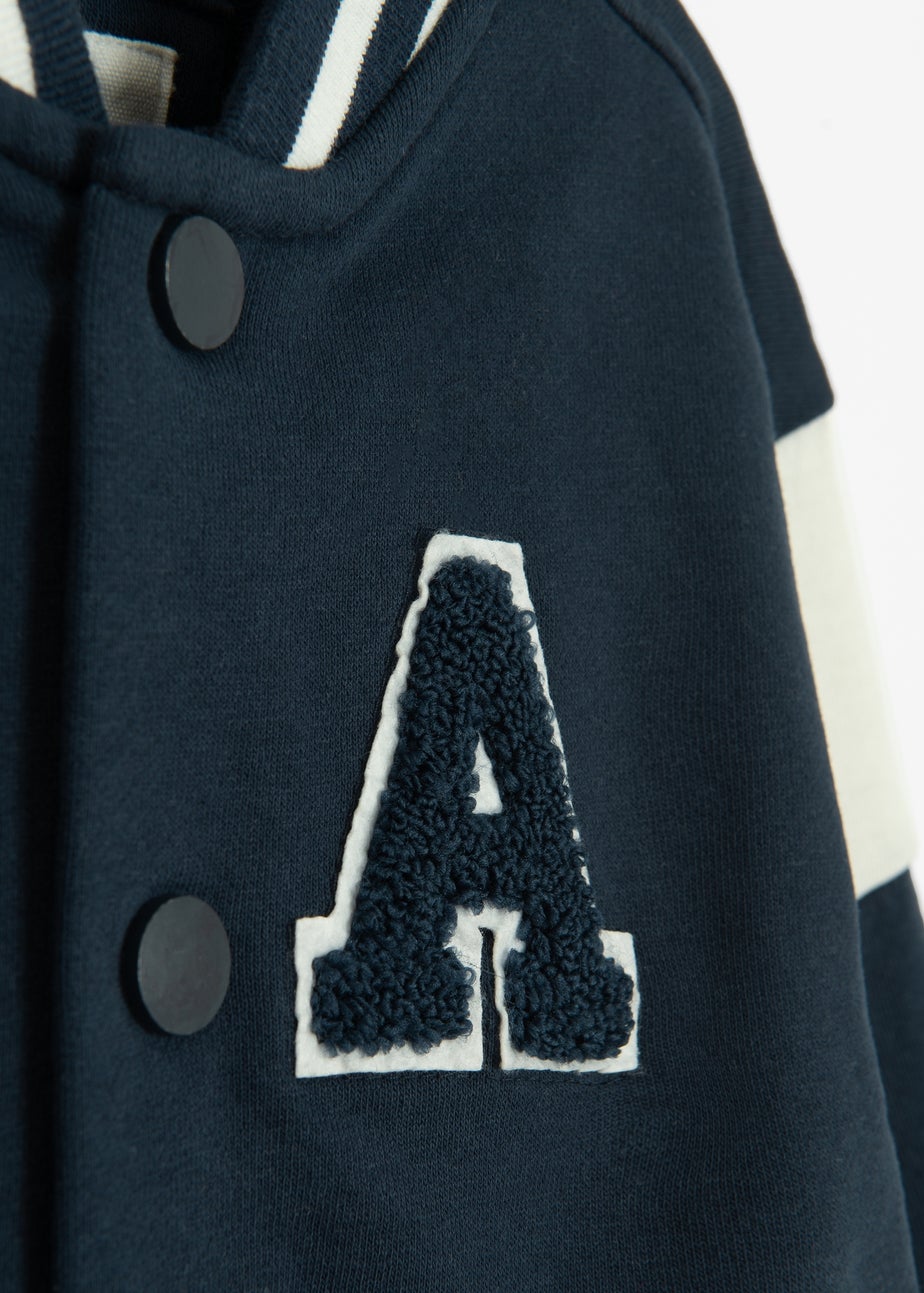 Cool Club Navy Zip-Up Varsity Sweatshirt (3-7 yrs)