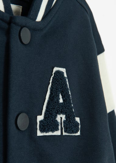 Cool Club Navy Zip-Up Varsity Sweatshirt (3-7 yrs)