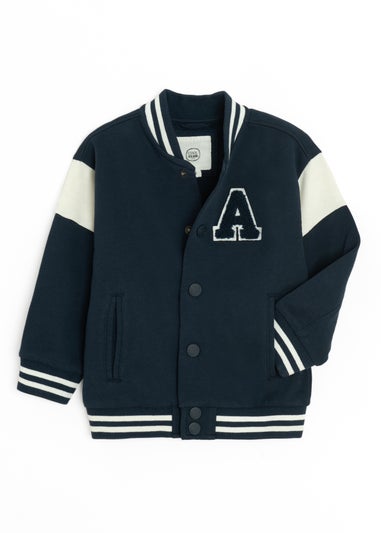 Cool Club Navy Zip-Up Varsity Sweatshirt (3-7 yrs)