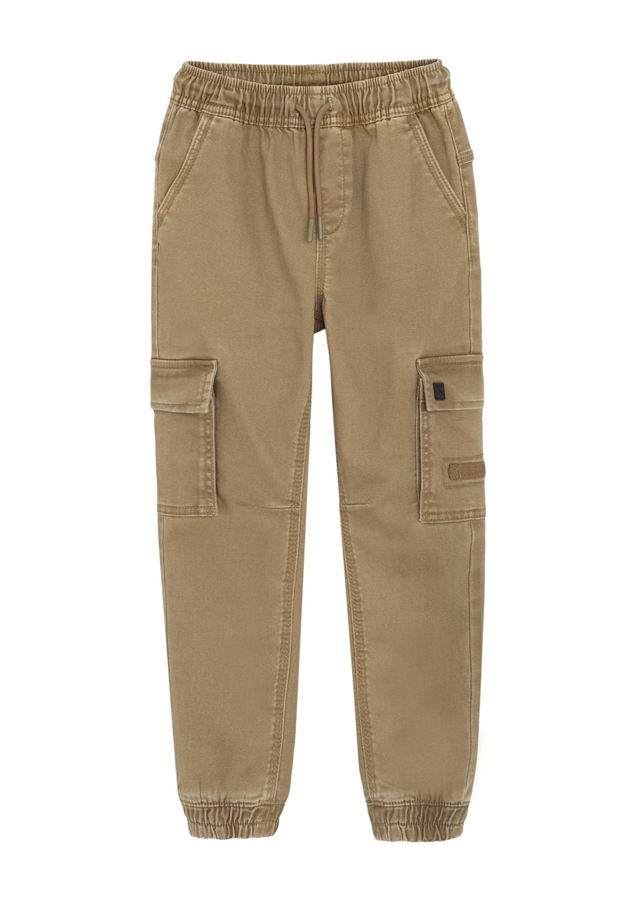 Cool Club Brown Cuffed Cargo Trousers (3-7 yrs)