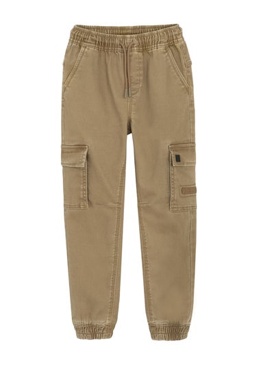 Cool Club Brown Cuffed Cargo Trousers (3-7 yrs)