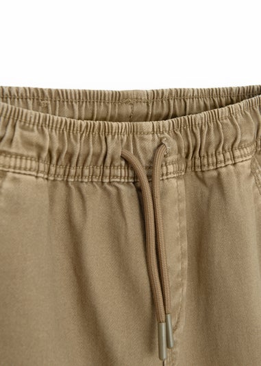 Cool Club Brown Cuffed Cargo Trousers (3-7 yrs)