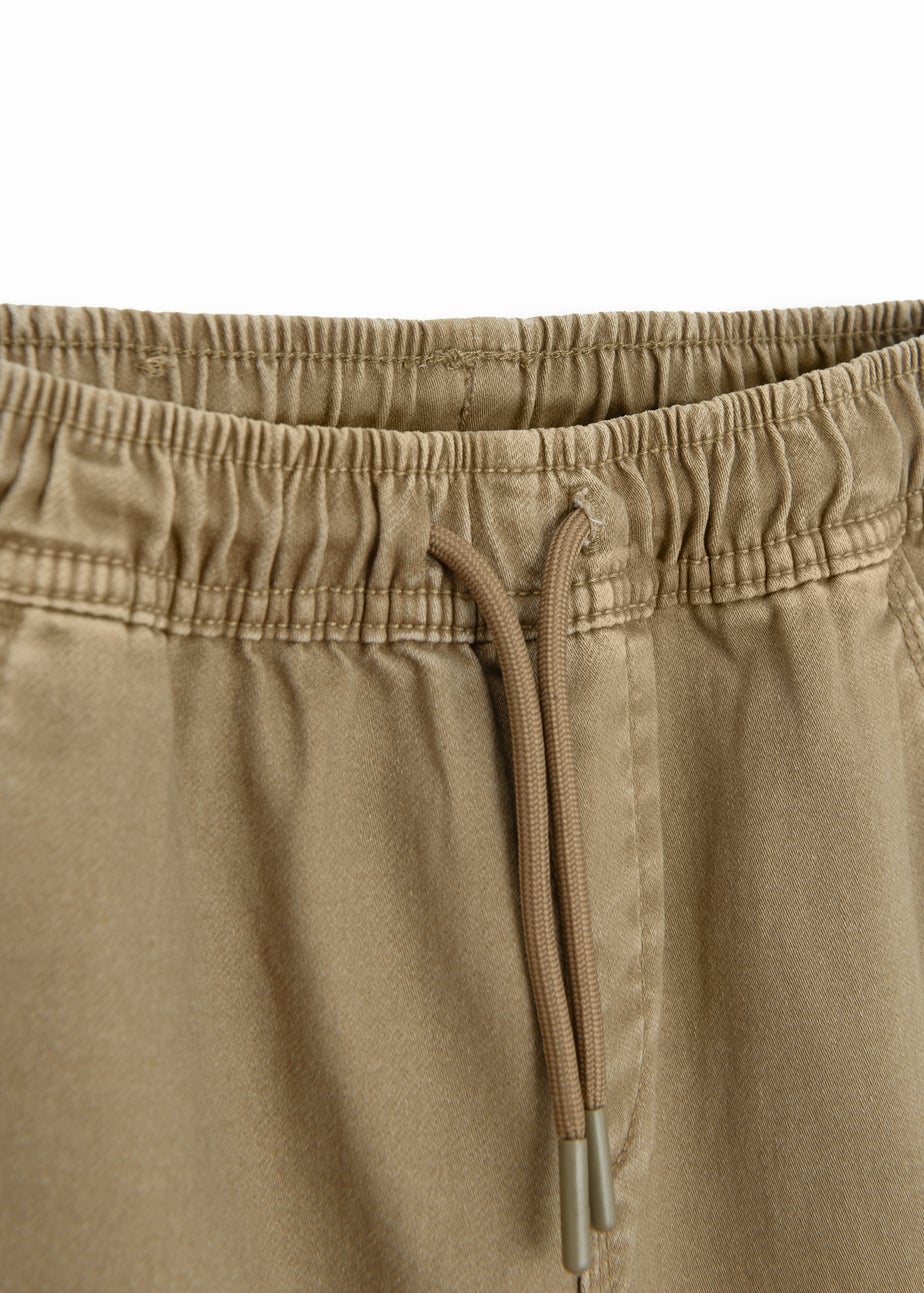 Cool Club Brown Cuffed Cargo Trousers (3-7 yrs)
