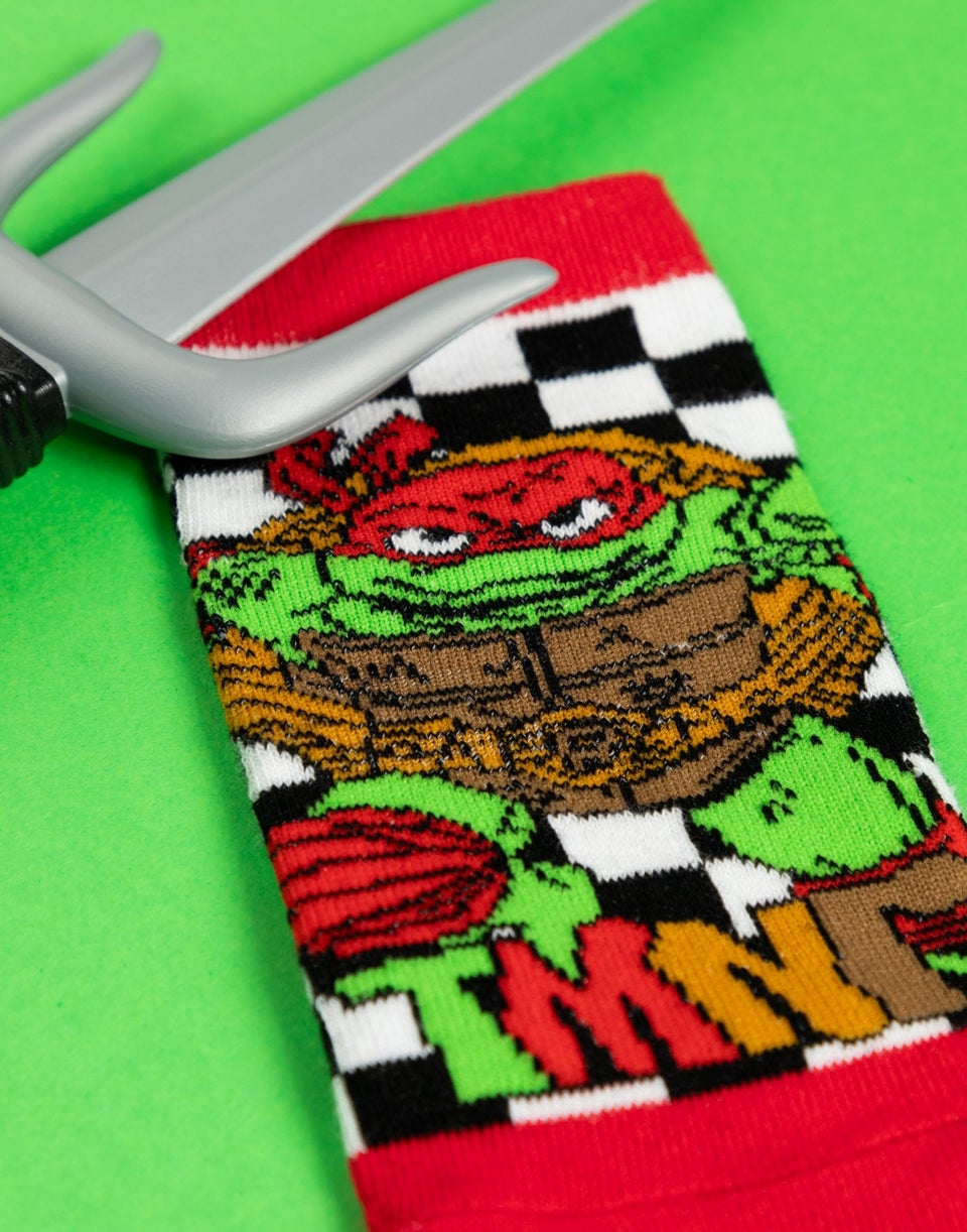 Teenage Mutant Ninja Turtles Boys Calf Socks Set Of 5 (6 Younger - 3.5 Older)