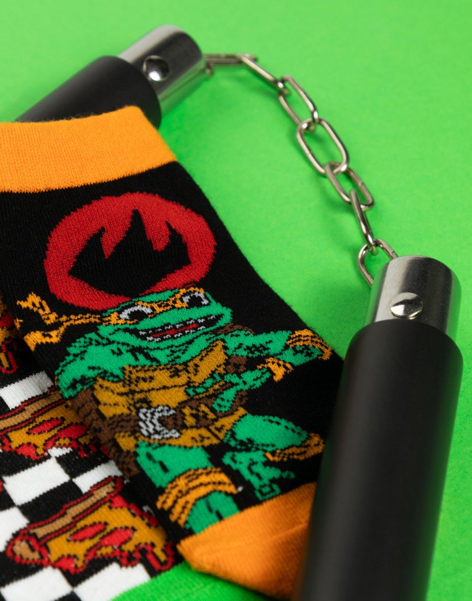 Teenage Mutant Ninja Turtles Boys Calf Socks Set Of 5 (6 Younger - 3.5 Older)