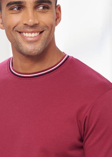 Cotton Traders Sienna Pure Cotton Crew Neck Tipped T-Shirt